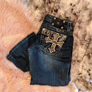 MISS ME Gothic Cross Bootcut Jean *MINT CONDITION*